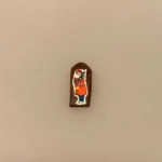 Miniature Honningkage Julemand, honningkage, kagemand, glansbillede, julebag, julekage, 1:12, mini, mad, kager, bager, dukkehus, dukkehuset, tilbehør, ting, miniature, nisser, nisse, nissedør, nissehus, nissebo, juleting, små, flytter ind, jul i, biti, ribe, den store bagedyst, konditor, biti,