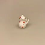 Miniature Kaffekande Porcelæn med Blomster, kaffekande, kaffepause, Miniature Kop Porcelæn Blomster, kaffepunch, snaps, haps haps haps, nu skal vi have snaps, service, kaffe, kaffeservice, middagstallerken, mini, miniature, miniatyre, 1:12, dukkehus, nisser, symbolsk, gave, gavekort, sangskjuler, sønderjysk kaffebord, tjener, madlavning, borddækning, nisserne, nissedør, dukkehusting, dukkehustilbehør, interiør, ting til, sættekasse, sætterkasse, biti, Best in miniature