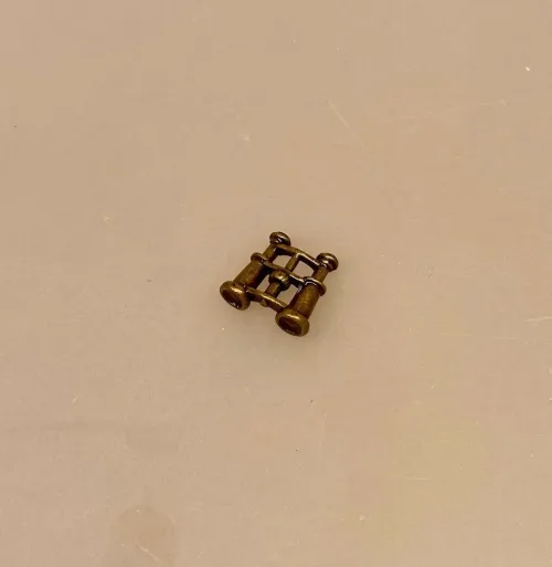 Miniature Kikkert, ornitolog, minikikkert, miniature, jagt, jæger, udstyr, 1:12, symbolsk, gave, nisser, nissetilbehør, ting, til, tilbehør, nissedør, nissetilbehør, dukkehus, dukkehustilbehør, dukkehusting, vinter, jul, biti, ribe,