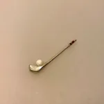 Miniature Kølle og Bold, golf, golfkølle, golfjern, golfsæt, golfspiller, gave, i, symbolsk, hockey, hockeystav, tennisbold, boldspil, legetøj, miniature, sangskjuler, sjov, lille, mini, dukkehus, tilbehør, ting til, dukkehustilbehør, 1:12, miniting, biti, ribe,