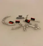 Miniature Legetøjs Togbane, legetøj, legetøjstog, jernbane, togvogne, model, togbane, samler, 1:12, dukkehus, dukkehusting, dukkehustilbehør, børneværelset, mini, sjov, nisser, ting til, tilbehør, julemandens værksted, jul i, nissedør, nissetilbehør, nissehus, sangskjuler, legetøjsbutik, legetøjsland, miniature, biti, ribe, merklin,