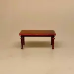 Miniature Sofabord i Valnød, sofabord, stuen, stue, møbler, dukkemøbler, dukkehusmøbler, dukkehus, ting til, tilbehør, dukkehusinteriør, dukkehusmøbler, bord til, nisser, nissehus, nissetilbehør, nissemøbler, nissedør, 1:12, miniature, minimøbler, træ, håndlavet,