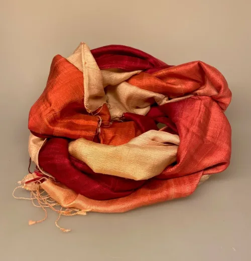 Blød Thaisilke Tørklæde XL - Pink Koral Pudder, 2073, 27, pink, pudder, nude, rosa, rust, glade, farver, rød, lilla, cerise, flot, lækkert, stola, sjal, tørklæde, stort, langt, blødt, eksklusivt, elegant, luksus, kvalitet, silke, ren, ægte, thaisilke, festligt, smart, gave, gaveide, over skuldrene, julegave, biti, ribe