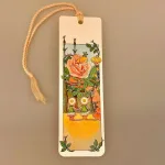 Bogmærke Karton med Elsa Beskow Blomsterfesten Rose, blomsterfeste, elsa beskow, bogmærke, læsehest, gave, billig, fin, sød, biti, ribe