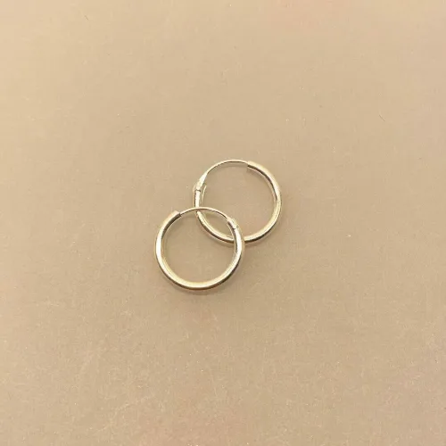 Creoler i Sølv Ø 16 mm Glatte Hoops 2 mm, sø 2016, tykke, små, kraftige, ren, ægte, sterling, sølv, 925, billige, tilbud, enkle, glatte, lyse, kvalitet, nikkelfri, for et par, par, hoops, creoler, runde, ringe, øreringe, stine a, pico, maria, black, biti, ribe