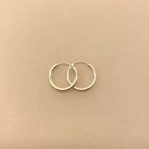 Creoler i Sølv Ø 16 mm Glatte Hoops 2 mm, sø 2016, tykke, små, kraftige, ren, ægte, sterling, sølv, 925, billige, tilbud, enkle, glatte, lyse, kvalitet, nikkelfri, for et par, par, hoops, creoler, runde, ringe, øreringe, stine a, pico, maria, black, biti, ribe