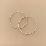 Sø1530, Creoler i Sølv Ø 30 mm Glatte Hoops 1,5 mm, sø 1530, små, halvstore, tynde, billige, tilbud, ægte, billige, simple, runde ringe, runde, ørenringe, øreringe, creol, creoler, glatte, ægte sølv, sterling sølv, billige, god kvalitet, biti, ribe