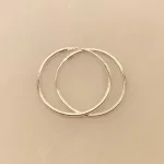 SØ 1530, Creoler i Sølv Ø 30 mm Glatte Hoops 1,5 mm, sø 1530, små, halvstore, tynde, billige, tilbud, ægte, billige, simple, runde ringe, runde, ørenringe, øreringe, creol, creoler, glatte, ægte sølv, sterling sølv, billige, god kvalitet, biti, ribe