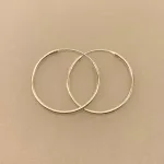 sø 1530, Creoler i Sølv Ø 30 mm Glatte Hoops 1,5 mm, sø 1530, små, halvstore, tynde, billige, tilbud, ægte, billige, simple, runde ringe, runde, ørenringe, øreringe, creol, creoler, glatte, ægte sølv, sterling sølv, billige, god kvalitet, biti, ribe