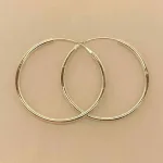 Creoler i Sølv Ø 40 mm Glatte Hoops 2 mm, sø 2040, store, tykke, mellemstore, enkle, simple, ægte, ren, sterling, sølv, hoops, runde, øreringe, runde, ørenringe, øreringe, ringe, billige, ægte sølv, sterling sølv, kvalitet, smarte, biti, ribe, runde, ørenringe, øreringe, ringe, billige, ægte sølv, sterling sølv, kvalitet, smarte, biti, ribe
