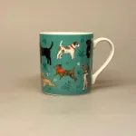 Krus Porcelæn - Hunde Grønt, forskellige, chi hua hua, bulldog, husky, sibirian, blodhund, old english sheepdog, westie, westhighland, terrier, jack russel, grand danois, bmuldshund, cotton, frison, bisee, yorkshire, mops, cava, poo, gravhund, puddel, golden, retriever, labrador, dobbermann, charlie, biti, ribe, hundemotiv, krus, kop, tekop, tekrus, kaffekop, kaffekrus, ting med, gadekryds, blandingshund, spaniel, cairn, labrador, cava, poo,