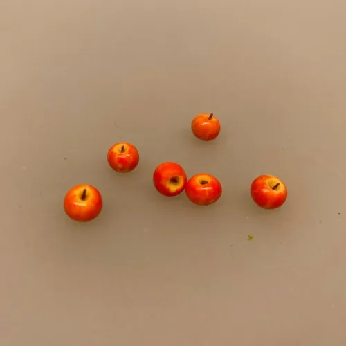 Miniature Æble, mini, mikro, danske, æbler, frugt, frugtplukker, frugtavler, grønt, grøntsager, grønthandler. bio, økologisk, 1:12, dukkhus, dukkehusmad, dukkhustilbehør, ting, til, tilbehør, sjov, veganer, vegetar, biti, ribe, juleæbler, nissedør, nisse, hus, bo, biti, ribe