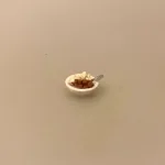 Miniature Skål med Skumfiduser, Miniature Skål med Konfekt, kandis, karameller, fudge, guf, slikskål, miniature, 1:12, slikbutik, sød tand, dukkehus, ting, tilbehør, biti, ribe,