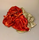 Silkesatin Tørklæde Reliefmønster - Koralrød Beige, krummelurer, blomster, Silkesatin Tørklæde Reliefmønster - Koralrød Beige, rød, natur, satin, ausbrenner, brændt, ætset, mønster, relief, specielt, særligt, flot, yndigt, frisk, grøn, silke, smukt, fed, blank, biti, ribe, unikt, unika