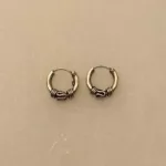 Creoler i Sølv Ø 12 mm Tykke med Oxideret S-mønster, små, chunky, tykke, kraftige, lækre, hoops, runde, øreringe, ringe, ægte, sølv, sterling, ren, sølvøreringe, sølvhoops, bali, creoler, mønster, shiny, specielle, særlige, boho, indiske, billige, smarte, nice, flippede, hippie, stine a, maanesten, enamel, cph, danske, brands, parpris, kvalitet, tilbud, nikkelfri, allergitestede, biti, ribe