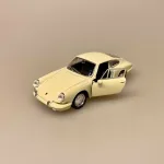 Modelbil Porsche 911 - Creme, cremefarvet, flødefarvet, hvid, olde timer, 1965, modelbil, rød porche, lille bil, legetøj, legetøjsbil, model, biti, ribe, racerbil, kørekort, gave, symbolsk