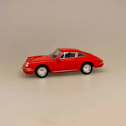 Modelbil Porsche 911 - Rød , 1965, modelbil, rød porche, lille bil, legetøj, legetøjsbil, model, biti, ribe, racerbil, kørekort, gave, symbolsk