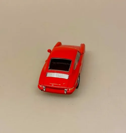 Modelbil Porsche 911 - Rød , 1965, modelbil, rød porche, lille bil, legetøj, legetøjsbil, model, biti, ribe, racerbil, kørekort, gave, symbolsk