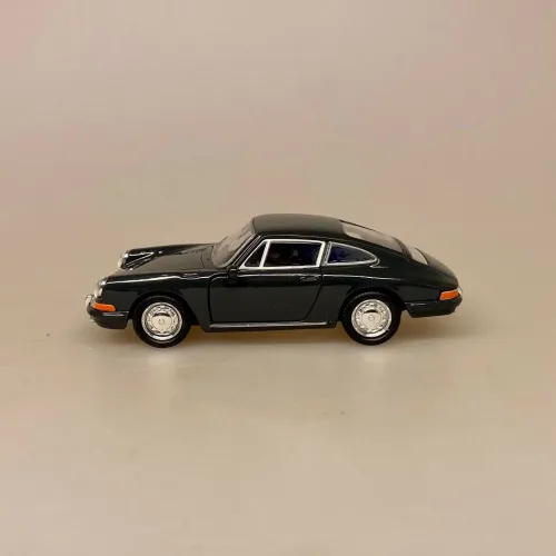 Modelbil Porsche 911 - Umbra Grøn, mørkegrøn, sort, 1965, modelbil, rød porche, lille bil, legetøj, legetøjsbil, model, biti, ribe, racerbil, kørekort, gave, symbolsk