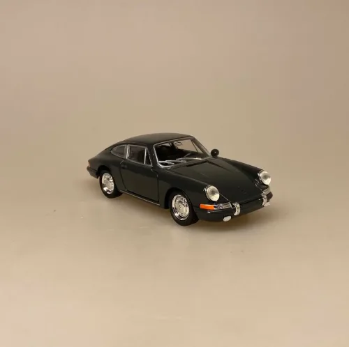 Modelbil Porsche 911 - Umbra Grøn, mørkegrøn, sort, 1965, modelbil, rød porche, lille bil, legetøj, legetøjsbil, model, biti, ribe, racerbil, kørekort, gave, symbolsk