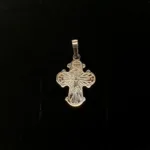 Vedhæng i Sølv - Dagmarkors med Fadervor, dronning, dagmar, ribe, kors, kristent, konfirmation, dåb, barnedåb, dåbskors, vedhæng, fadervor, jesus, smukt, flot, fint, ægte, sterling, sølvkors, sølvvedhæng, gave, gaveide, fader vor, bøn, biti,