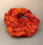 Alpaca Tørklæde Dobbelt - Deco Orange, appelsingul, frisk, livlig, lækkert, kvalitet, farverig, farveglad, luksus, cashmere, alpakka, lamauld, halstørklæde, oleana, biti, ribe