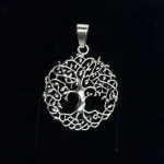 Vedhæng Sølv - Livets Træ Yggdrasil Filigran Stor, vikingesmykker, vikingsmykker, livstræet, ask, ygdrasil, yggdrassil, asatro, sølvvedhæng, sølvsmykke, kædevedhæng, freja, nordisk mytologi, asgård, udgård, midgård, museumssmykker, museums smykker, kopi smykker, fund, kopier af fund, ribe, biti,