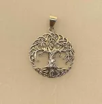 Vedhæng Sølv - Livets Træ Yggdrasil Organisk, rodfæstet, stabil, styrke, stærk, fundament, stabil, Vedhæng Sølv - Livets Træ Yggdrasil Organisk