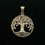 Vedhæng Sølv - Livets Træ Yggdrasil Organisk, rodfæstet, stabil, styrke, stærk, fundament, stabil, Vedhæng Sølv - Livets Træ Yggdrasil Organisk