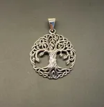 Vedhæng Sølv - Livets Træ Yggdrasil Organisk - Billede 2