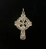 Vedhæng i Sølv - Keltisk Aran Kors, solhjulet, evigheden, evighedsflet, irsk, keltisk, kors, keltisk, aran, irsk, cirkel, specielt, kristent, tidligt, originalt, gaveide, konfirmation, barnedåb, museums, kopi, fund, smýkker, sølv , sterling, sølvkors, lille, biti, ribe