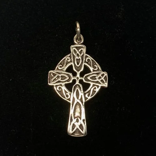 Vedhæng i Sølv - Keltisk Aran Kors, solhjulet, evigheden, evighedsflet, irsk, keltisk, kors, keltisk, aran, irsk, cirkel, specielt, kristent, tidligt, originalt, gaveide, konfirmation, barnedåb, museums, kopi, fund, smýkker, sølv , sterling, sølvkors, lille, biti, ribe