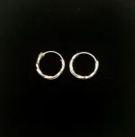 Creoler i Sølv Ø 14 mm Hoops Snoede, små, tykke, chunky, tvistede, snoede, lyse, sø 01114, billige, ægte, sterling, ren, sølv, hoops, runde, øreringe, ringe, fine, feminine, sporty, nikkelfri, biti, ribe, stine a, enamel, cph, danske, brands, mærker, design