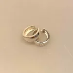 Creoler i Sølv Ø 16 mm Glatte Hoops - Brede med Click, sø 631, brede, click-lås, klik, klap, creoler, hoops, chunky, brede, kraftige, tykke, lækre, kvalitet, flotte, moderne, smarte, lette, lukke, ren, sølv, ægte, sterling, 925, smykker, runde, små, smarte, billige, øreringe, ringe, firkantede, biti, ribe, stine a, enamel, cph, susanne friis, bjørner, maanesten, anne, black, maria, jane kønig