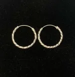 Creoler i Sølv Ø 20 mm Hoops Snoede, sø 01120, små, tykke, chunky, tvistede, snoede, lyse, sø 01114, billige, ægte, sterling, ren, sølv, hoops, runde, øreringe, ringe, fine, feminine, sporty, nikkelfri, biti, ribe, stine a, enamel, cph, danske, brands, mærker, design