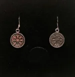 Vikingeøreringe i Sølv - Rund med Ægirs Hjelm, Vikingeøreringe i sølv - Rund med Ægirs Hjelm, amulet, amuletter, beskyttelse, imod farer, sejr, komme i mål, Ærgirs Hjelm, heksemagi, heksetegn, symbol, tegn, runde, øreringe, ægte sølv, sterling sølv, gaveide, beskyttelse, sølvsmykker, sølvøreringe, ørehængere, flotte, vikingesmykker, vikinger, vikingetiden, vikingefund, Ribe, domkirke, udgravninger, bog, vikingefund, guldskat, mønter, museumssmykke, museumssmykker, oldtidsfund, oldtiden, gamle, guder, kopi, kopismykker, vikingemuseum, by, vadehavet, domkirken, biti, Ansgar, aser, asgård,