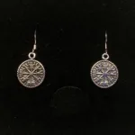 Vikingeøreringe i Sølv - Rund med Ægirs Hjelm, Vikingeøreringe i sølv - Rund med Ægirs Hjelm, amulet, amuletter, beskyttelse, imod farer, sejr, komme i mål, Ærgirs Hjelm, heksemagi, heksetegn, symbol, tegn, runde, øreringe, ægte sølv, sterling sølv, gaveide, beskyttelse, sølvsmykker, sølvøreringe, ørehængere, flotte, vikingesmykker, vikinger, vikingetiden, vikingefund, Ribe, domkirke, udgravninger, bog, vikingefund, guldskat, mønter, museumssmykke, museumssmykker, oldtidsfund, oldtiden, gamle, guder, kopi, kopismykker, vikingemuseum, by, vadehavet, domkirken, biti, Ansgar, aser, asgård,