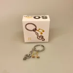 Nøglering G-nøgle & Gylden Node, musik, musiker, music, lover, musikelsker, dj, instrument, opera, spotify, symbolsk, gave, koncert, billetter, gavekort, invitation, jam, konservatoriet, student, lille, gave, gaveide, biti, ribe, flot, fin, kvalitet, taskevedhæng,