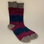 Strømper Possum Uld - Petrol Fuchsia 42-46, Strømper Possum Uld - Petrol Fuchsia 38-41, damesokker, herresokker, sokker, strømper, uldsokker, angora, silke, uldstrømper, vandresokker, vandretur, caminoen, friluftsliv, varme, fødder, ekstra, luksus, lækre, særlige, ekstravagante, gaveide, til, mænd, herrer, damer, piger, new zealand, possumuld, possum, biti, ribe