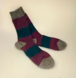 Strømper Possum Uld - Petrol Fuchsia 42-46, Strømper Possum Uld - Petrol Fuchsia 38-41, damesokker, herresokker, sokker, strømper, uldsokker, angora, silke, uldstrømper, vandresokker, vandretur, caminoen, friluftsliv, varme, fødder, ekstra, luksus, lækre, særlige, ekstravagante, gaveide, til, mænd, herrer, damer, piger, new zealand, possumuld, possum, biti, ribe