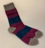 Strømper Possum Uld - Petrol Fuchsia 42-46, Strømper Possum Uld - Petrol Fuchsia 38-41, damesokker, herresokker, sokker, strømper, uldsokker, angora, silke, uldstrømper, vandresokker, vandretur, caminoen, friluftsliv, varme, fødder, ekstra, luksus, lækre, særlige, ekstravagante, gaveide, til, mænd, herrer, damer, piger, new zealand, possumuld, possum, biti, ribe