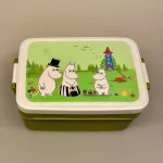 Madkasse - Dobbelt med Klemmer Mumi, mumitroldene, mumimor, mumifar, mumihuset, mumidalen, tove jansson, skole, børnehave, job, arbejde, frikost, madkasse, rummelig, miljørigtig, madpakke, medbragt, middagspausen, biti, ribe