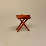 Miniature Bakkebord Valnød, bakke, bord, sidebord, lampebord, 1:12, mini, miniature, møbler, dukkehus, til, ting, tilbehør, nisser, nissedør, nissehus, nissebo, dukkehusting, dukkemøbler, dukkehustilbehør, interiør, biti, ribe
