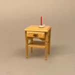 lysestage, dukkehuspynt, Miniature, lysestage, kammerstage, stage, julelys, julelysestage, julestage, Miniature Tændstikæske, dukkehus, dukkehusting, ting til dukkethuset, miniature, miniaturer, sættekasse, sætterkasse, sættekasseting, nisseting, nissetilbehør, mini, småt, 1:12, jul, nissehuset, nissedør, til nisserne, biti,ribe
