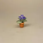 Miniature Potte med Lilla Violer