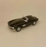 Modelbil BMW 507 SL - Sort, cabriolet, bimmer, racer, sportsvogn, racerbil, klassisk, classic, cars, modelbil, tysk, bil, mini, model, samler, legetøj, seje, biler, udstilling, benzin, de uheldige helte, james bond, gentleman, luksus, ikonisk, særlig, lækker, flot, biti, ribe, licens, original