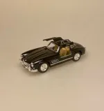 Modelbil Mercedes Benz 300 SL Coupe - Sort, mercedes, benz, coupe, 300 sl, butterfly, gullwing, racer, sportsvogn, racerbil, klassisk, classic, cars, modelbil, tysk, bil, mini, model, samler, legetøj, seje, biler, udstilling, benzin, de uheldige helte, james bond, gentleman, luksus, ikonisk, særlig, lækker, flot, biti, ribe, licens, original