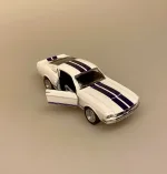 Modelbil Shelby GT 500 - Hvid, 60 seconds gone, eleanor, nicolas cage, 1967, oldsmobile, old school, modelbiler, lille, ægte, racer, racerbil, strretracer, samler, kørekort, ny bil, gamle, biler, biti, ribe