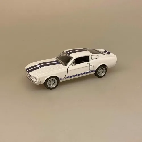 Modelbil Shelby GT 500 - Hvid, 60 seconds gone, eleanor, nicolas cage, 1967, oldsmobile, old school, modelbiler, lille, ægte, racer, racerbil, strretracer, samler, kørekort, ny bil, gamle, biler, biti, ribe