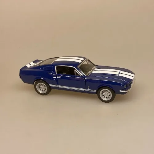 Modelbil Shelby GT 500 - Mørkeblå, 60 seconds gone, eleanor, nicolas cage, 1967, oldsmobile, old school, modelbiler, lille, ægte, racer, racerbil, strretracer, samler, kørekort, ny bil, gamle, biler, biti, ribe